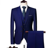 Suits For Men Wedding Blazers Set Elegant 3 Pieces Jackets Vest Pants Luxury Business Formal Full Coats 2023